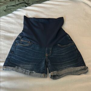 Indigo Blue Maternity Jean Shorts